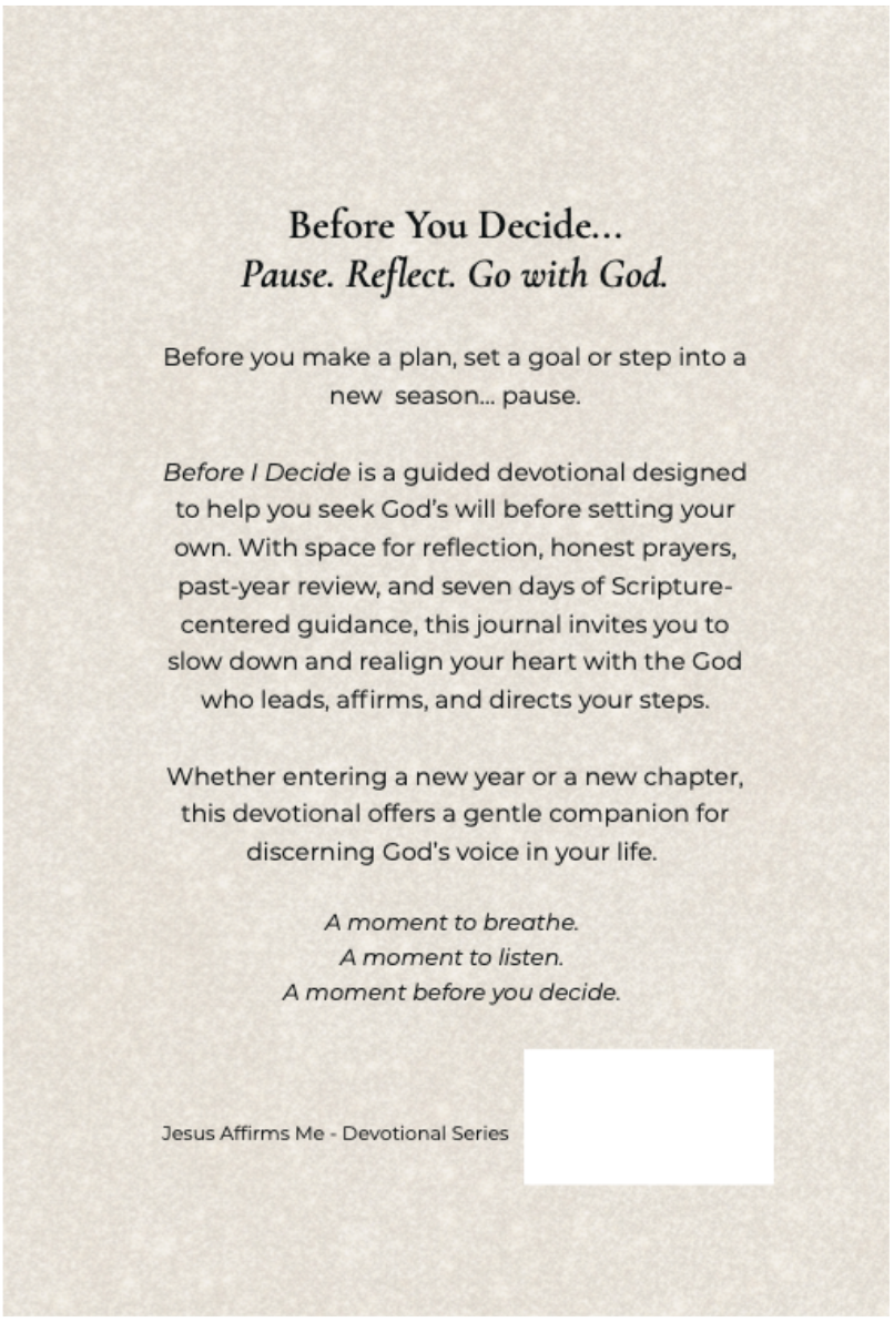 Before I Decide — Guided Devotional Journal (FREE Digital Download)