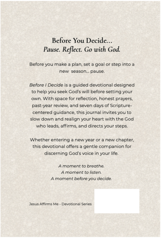 Before I Decide — Guided Devotional Journal (FREE Digital Download)
